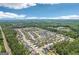 Expansive aerial view of a Primary-planned community surrounded by lush greenery and trees at 247 Widener Way, Peachtree City, GA 30269