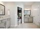 Bathroom featuring neutral gray accents and dual vanity at 247 Widener Way, Peachtree City, GA 30269