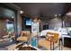 Luxurious main bedroom with sitting area, large mirror, and sleek modern accents at 247 Widener Way, Peachtree City, GA 30269