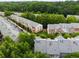 An aerial view of the neighborhood lined with green trees at 2305 Limehurst Ne Dr # 21, Atlanta, GA 30319
