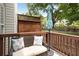 Backyard deck with outdoor furniture and fenced backyard at 2305 Limehurst Ne Dr # 21, Atlanta, GA 30319