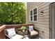 Relax on this private balcony with comfortable wicker seating and enjoy the view at 2305 Limehurst Ne Dr # 21, Atlanta, GA 30319