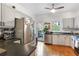 Modern kitchen with stainless steel appliances, ample counter space, and updated cabinetry at 3675 Peachtree Ne Rd # 24, Atlanta, GA 30319