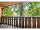 Private balcony with trees and outdoor views offers a peaceful retreat at 1308 Camelot Dr, Atlanta, GA 30349