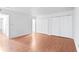 The bedroom has wood floors, closet, and easy access to an ensuite for added convenience at 1308 Camelot Dr, Atlanta, GA 30349