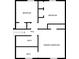 Floorplan showcasing the layout of the upper level with three bedrooms and two bathrooms at 2233 Cherokee Valley Dr, Lithonia, GA 30058