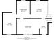 Floorplan showcasing the layout of the main level with living, dining, kitchen, and foyer at 2233 Cherokee Valley Dr, Lithonia, GA 30058