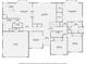 Detailed floor plan showcasing the layout of the first floor, including kitchen, living room, and bedrooms at 2676 Varner Ne Dr, Atlanta, GA 30345