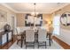 Formal dining room with stylish decor, perfect for Gathering gatherings and dinner parties at 3906 Elm Trace Ct, Loganville, GA 30052
