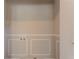 The laundry room features modern wall trim and convenient hookups at 1538 Belva Ave, Decatur, GA 30032