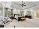 Spacious main bedroom suite with tray ceiling, seating area, and luxurious ensuite bathroom at 1589 Trentwood Ne Pl, Brookhaven, GA 30319