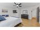 Bedroom featuring neutral walls and decor, a ceiling fan, and natural light at 2728 Mcafee Rd, Decatur, GA 30032