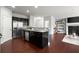 Spacious kitchen with dark cabinets, granite countertops, and stainless steel appliances at 804 Whittington Sw Pkwy, Marietta, GA 30060