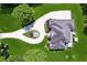 Aerial view of an estate home showing the circular drive and landscaped grounds at 5661 Rutland Trce, Lithonia, GA 30058