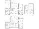 Complete set of floor plans detailing the layout of all three levels of the home at 5661 Rutland Trce, Lithonia, GA 30058