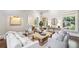 Living room featuring neutral tones, bright light, and cozy seating at 145 Ardsley Ln, Alpharetta, GA 30005