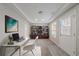 Bright home office space with modern desk, built-in shelving, and natural light at 2183 Ramblewood Cir, Decatur, GA 30035