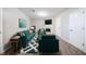 Comfortable living room with ample seating, complemented by a fireplace and bright decor at 2183 Ramblewood Cir, Decatur, GA 30035