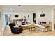 Cozy living room with comfortable seating, a wet bar, and modern decor at 1813 Baldwin Farms Dr, Marietta, GA 30068