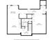 Detailed floor plan showcasing the layout of the house, including room dimensions and key features at 2316 Fripp Overlook Nw, Acworth, GA 30101
