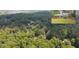 Aerial view showing property lines of a home surrounded by lush, dense trees at 2179 Mountclaire Ct, Stone Mountain, GA 30087