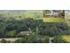 Aerial view of a home with pool surrounded by lush greenery and a long private driveway at 2179 Mountclaire Ct, Stone Mountain, GA 30087