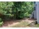 Fenced-in backyard featuring access to the home's back deck and lush greenery at 420 Gold Xing, Canton, GA 30114