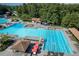 Expansive community pool with lap lanes, lounge chairs, and a nearby lifeguard station at 420 Gold Xing, Canton, GA 30114