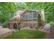 Multi-level deck with latticework offers panoramic views of the grounds at 4211 Burnt Hickory Nw Rd, Marietta, GA 30064