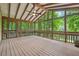 Spacious screened porch with wooded views provides a tranquil retreat at 4211 Burnt Hickory Nw Rd, Marietta, GA 30064