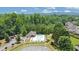 Aerial view of the community pool, surrounded by trees and neighborhood homes at 4315 Balsam Bark Dr, Cumming, GA 30028