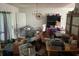 Dining room with vintage light fixture and lots of clutter at 590 Killian Road Rd, Canton, GA 30114