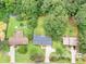 An aerial view reveals the residence, nestled among verdant trees and expansive lawns at 4720 Hull Rd, Conyers, GA 30094