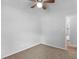 This gray bedroom has new carpet flooring and a view of the bathroom at 4720 Hull Rd, Conyers, GA 30094