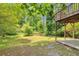 Expansive backyard featuring a deck with lush greenery providing privacy and a serene outdoor space at 3357 Huntwood Ct, Decatur, GA 30034