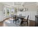Charming dining room with a coffered ceiling, wainscoting, and a bay window at 4090 Sierra Knolls Ct, Cumming, GA 30040