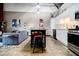 Open kitchen design with a view of the living area and dining space, great for entertaining at 5200 Peachtree Rd # 1104, Atlanta, GA 30341