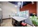 Bright and airy living space with a modern island, dining area, and an open living room concept at 5200 Peachtree Rd # 1104, Atlanta, GA 30341