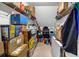 Efficiently organized storage space with shelving, boxes, and a variety of household items neatly arranged at 15 Saddlebrook Ct, Covington, GA 30016