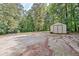 A private backyard featuring a storage shed at 3440 Wilson Rd, South Fulton, GA 30349