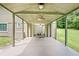 Outdoor entertaining area with ceiling fans at 3440 Wilson Rd, South Fulton, GA 30349