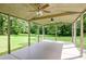 Covered outdoor patio perfect for relaxing and enjoying the view at 3440 Wilson Rd, South Fulton, GA 30349