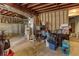 Unfinished basement with exposed ductwork and ample storage space for potential customization at 5050 Brownwood Dr, Powder Springs, GA 30127