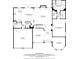 Detailed floor plan showcasing the layout of the first floor, including the kitchen and Gathering room at 1301 Dayspring Trce, Lawrenceville, GA 30045