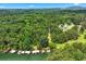 Expansive aerial view highlighting a lakefront property with private docks amidst lush greenery at 3620 Beaver Cove Rd, Cumming, GA 30041
