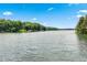 Scenic lake view showcasing the calm waters and lush green shoreline under a bright blue sky at 3620 Beaver Cove Rd, Cumming, GA 30041