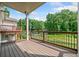 Exterior wooden deck area with railings and a view of the yard at 2111 Bellrick Nw Rd, Atlanta, GA 30318
