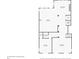 Second floor plan with the kitchen, living room, and bathroom, featuring staircase locations at 2111 Bellrick Nw Rd, Atlanta, GA 30318