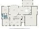Floorplan showcasing the layout of the first floor, with office, dining, living room, and primary bedroom at 3015 Southmoor Trce, Roswell, GA 30075