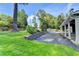 The rear yard features a patio, rock garden, and well-maintained gravel area at 4845 Dartford Dr, Powder Springs, GA 30127